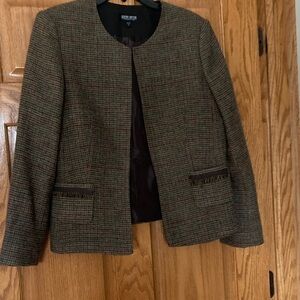 Multicolored tweed blazer